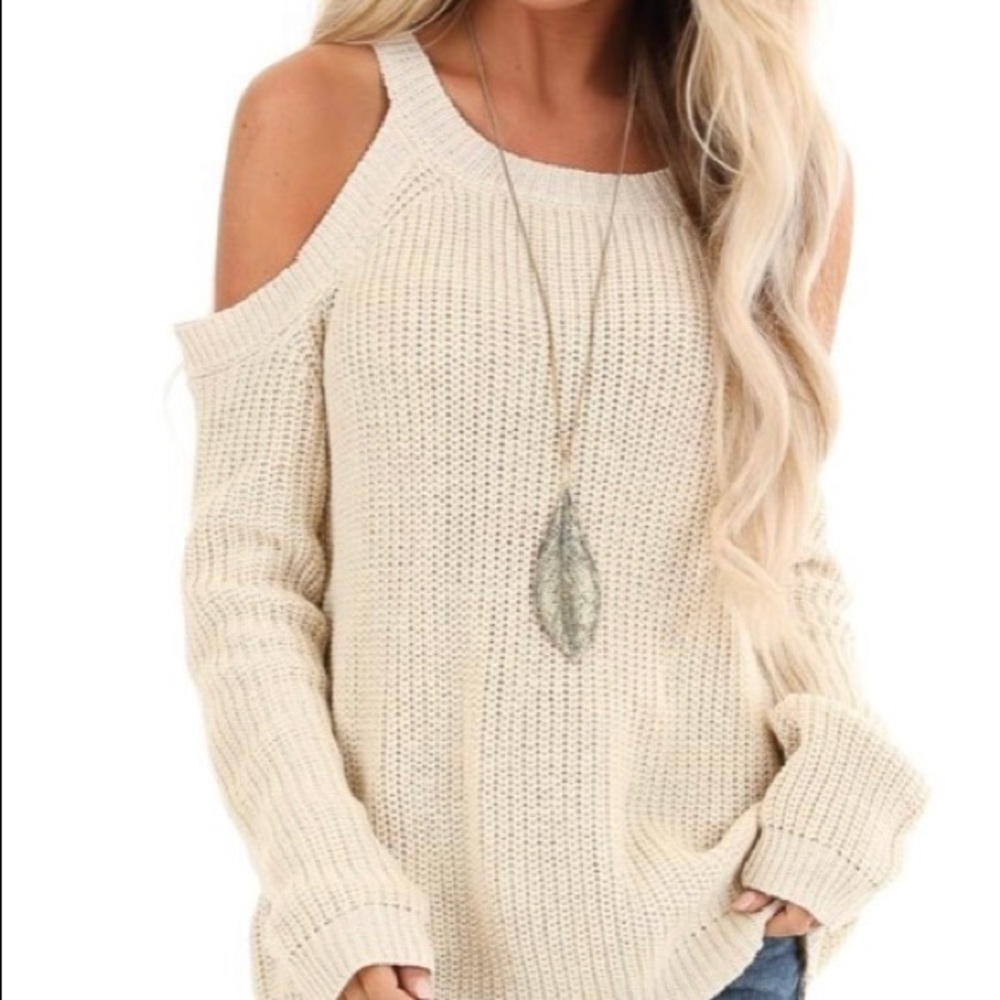 off the shoulder sweater